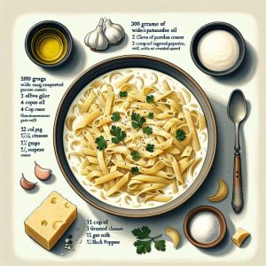 מתכון לפסטה אלפרדו בנוסחה איטלקית