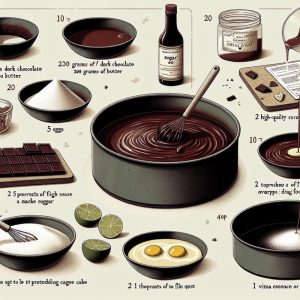 מתכון לעוגת שוקולית מרירה ורכה