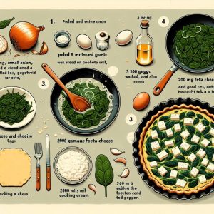 מתכון לקיש תרד וגבינה פטה