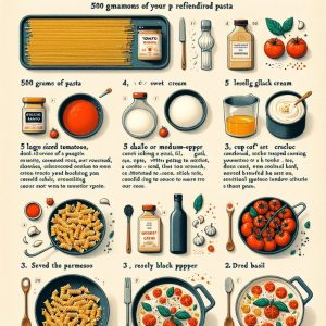 מתכון לפסטה עם רוטב עגבניות ושמנת