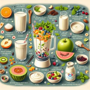 מתכון לשייק וניל חלומי עם ננה ופירות יער