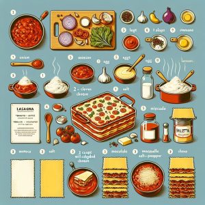 מתכון ללזניה
חומרים לטבלת הבשר