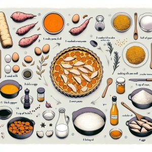 מתכון לקיש בטטה וחזית עוף