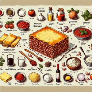 מתכון ללזנייה איטלקית קלאסית
חומרים